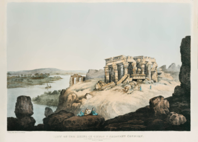 Plakat Ruiny świątyni Kom Ombo Egipt Belzoni 1820