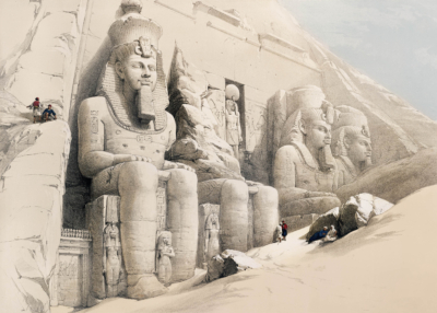 Plakat Świątynia Abu Simbel David Roberts Egipt