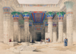 Plakat Świątynia Philae Egipt David Roberts litografia