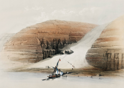 Plakat świątynie Abu Simbel Egipt David Roberts