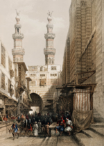 Plakat Bab Zuweyleh w Kairze David Roberts orientalizm