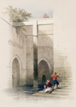 Plakat Brama Kairu David Roberts orientalna architektura