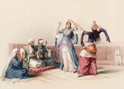 Plakat Egipski taniec orientalny David Roberts