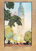 Plakat Metropolitan Tower Nowy Jork vintage Elmer