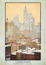 Plakat Singer Building Nowy Jork Robinson Elmer