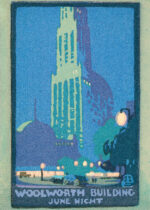 Plakat Woolworth Building Nowy Jork art deco vintage