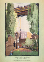 Plakat kolej nadziemna Nowy Jork Rachael Robinson Elmer