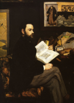 Plakat Portret Émile Zoli Édouard Manet 1868 reprodukcja