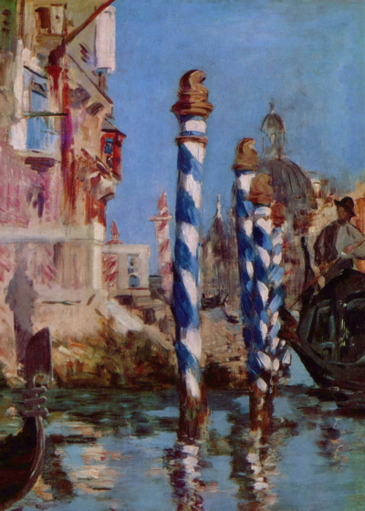 Plakat Wenecja kanał Édouard Manet reprodukcja klasyczna