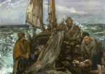 Plakat Łodzie rybackie w sztormie Édouard Manet
