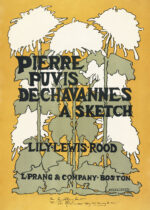 Plakat Ethel Reed chryzantemy Art Nouveau L. Prang 1895