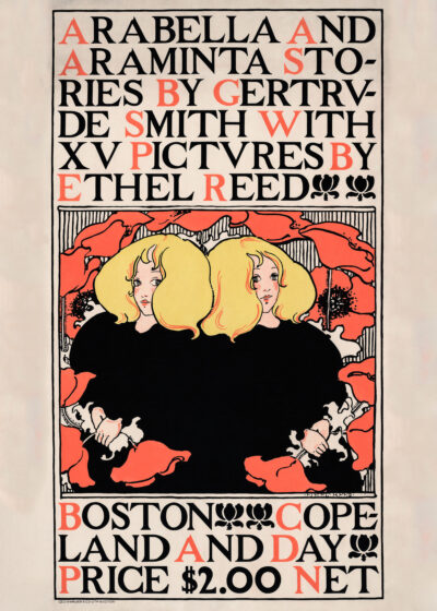 Plakat Ethel Reed Arabella and Araminta vintage 1895