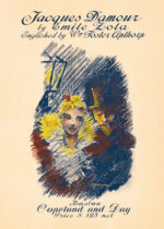 Plakat Jacques Damour Ethel Reed vintage secesja