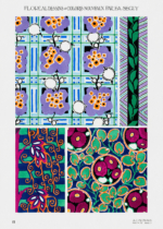 Plakat Émile-Allain Séguy wzory florystyczne art déco