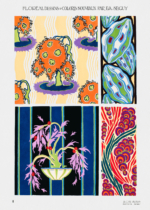 Plakat E.A. Séguy Floreal art déco botaniczny vintage