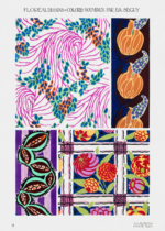 Plakat botaniczny E.A. Séguy Floréal Art Nouveau wzory