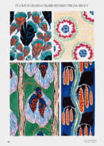 Plakat Eugène Séguy floralne motywy Art Nouveau vintage