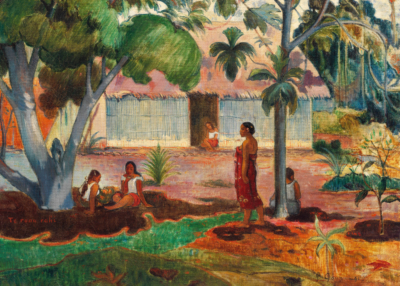Plakat Paul Gauguin Te raau nahie Miłe kwiaty Tahiti 1896