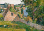 Plakat Paul Gauguin bretońska wieś postimpresjonizm