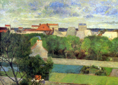 Plakat Paul Gauguin krajobraz tahitański postimpresjonizm