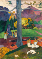 Plakat Mata Mua Paul Gauguin 1892 Tahiti postimpresjonizm