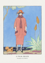 Plakat Art Deco George Barbier A Palm Beach 1921