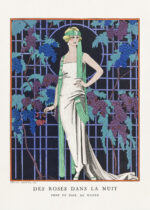 Plakat Art Déco Des Roses dans la Nuit George Barbier