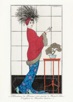 Plakat Art Deco George Barbier elegancka dama 1912