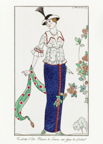 Plakat Letnia moda 1916 George Barbier Art Deco