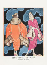 Plakat George Barbier Deux heures du matin moda 1914