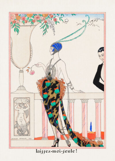 Plakat Laissez-moi-seule George Barbier art déco 1919