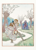 Plakat George Barbier Art Deco taniec zakochanych zima