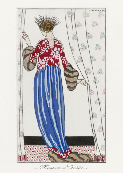 Plakat Manteau de Théâtre George Barbier art deco moda