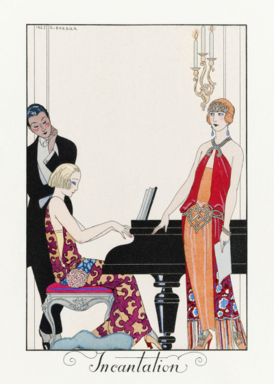 Plakat Incantation George Barbier Art Deco 1922