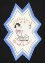 Plakat Art Deco George Barbier etykieta perfum 1922