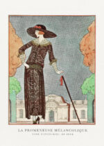 Plakat La Promeneuse Mélancolique George Barbier 1922