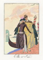 Plakat Art Deco Elle et Lui George Barbier 1921 vintage