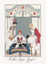 Plakat George Barbier Entre deux feux Art Deco 1922