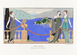Plakat Isola Bella George Barbier 1913 Art Deco moda