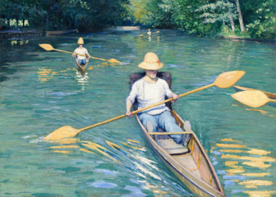Plakat Wioślarze Gustave Caillebotte impresjonizm 1877