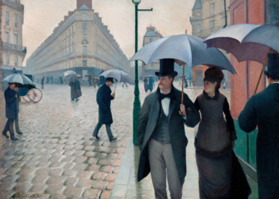 Plakat Paryska ulica w deszczowy dzień Gustave Caillebotte