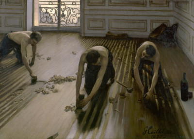 Plakat Cykliniarze podłóg Gustave Caillebotte 1875