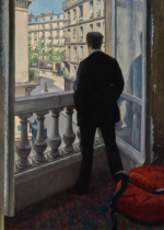 Plakat Młody człowiek przy oknie Gustave Caillebotte 1876