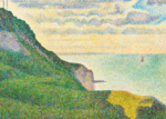 Plakat Georges Seurat pejzaż nadmorski neoimpresjonizm