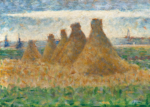 Plakat Stogi Siana Georges Seurat Postimpresjonizm Wiejski