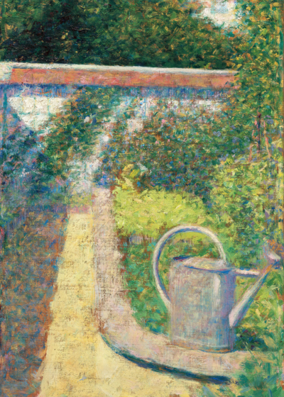 Plakat Georges Seurat ogród pointylizm neoimpresjоnizm