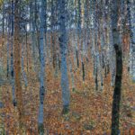 Plakat Bukowy las I Gustav Klimt secesja austriacka 1902
