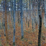 Plakat Bukowy las I Gustav Klimt secesja austriacka 1902