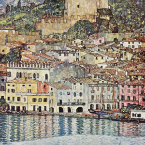 Plakat Malcesine nad jeziorem Garda Gustav Klimt 1913