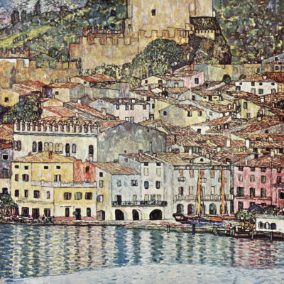 Plakat Malcesine nad jeziorem Garda Gustav Klimt 1913